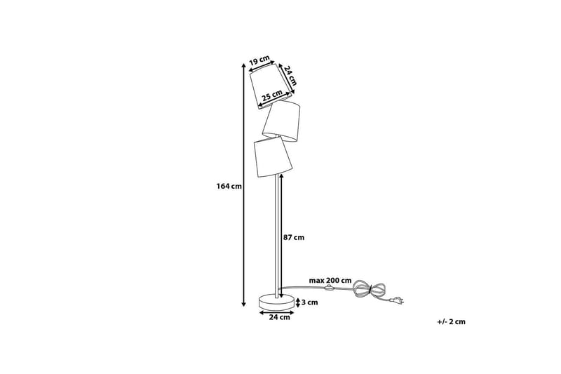 Grande Golvlampa 164 cm - Vit - Products - Belysning - Lampor & belysning inomhus - Golvlampa