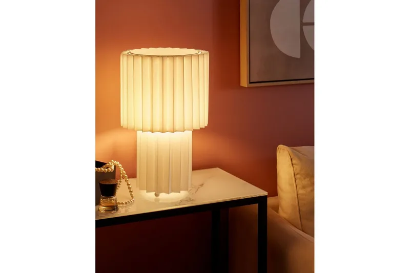 Gozocap Bordslampa 40 cm E27 - Vit - Products - Belysning - Lampor & belysning inomhus - Sovrumslampa - S änglampa - Sängbordslampa