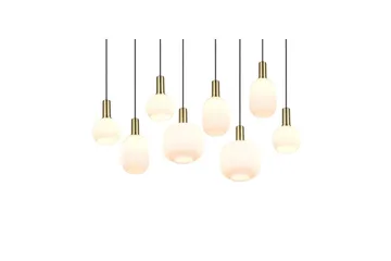 Pendel TRIO Diva 8-del, Mattmässing/vit - 8-del, Mattmässing/vit - Products - Belysning - Lampor & belysning inomhus - Taklampa & takbelysning - Kökslampa & taklampa kök