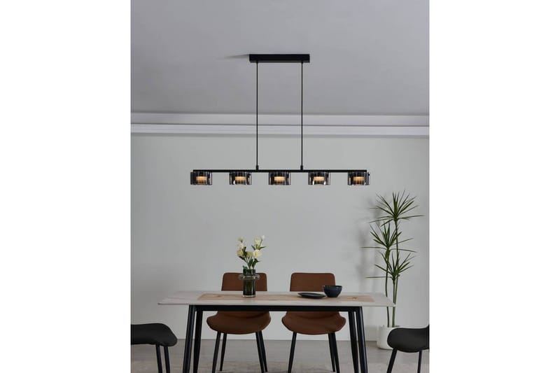 Takpendel Eglo Copillos Svart/Transparent med 5 Lampor - Products - Belysning - Lampor & belysning inomhus - Taklampa & takbelysning - Pendellampa & hänglampa