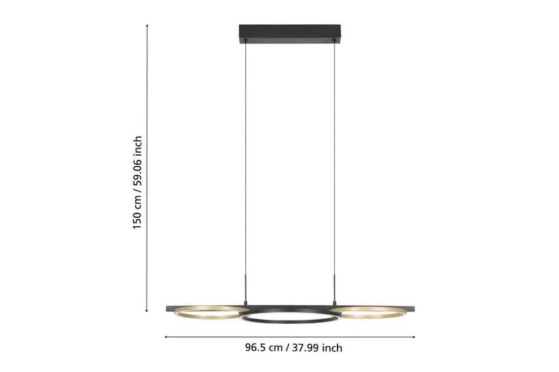 Takpendel Eglo Lanacera Svart/Guld - Products - Belysning - Lampor & belysning inomhus - Taklampa & takbelysning - Pendellampa & hänglampa