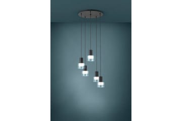 Takpendel Eglo Molineros Svart/Transparent Rondell med 5 Lampor - Products - Belysning - Lampor & belysning inomhus - Taklampa & takbelysning - Pendellampa & hänglampa