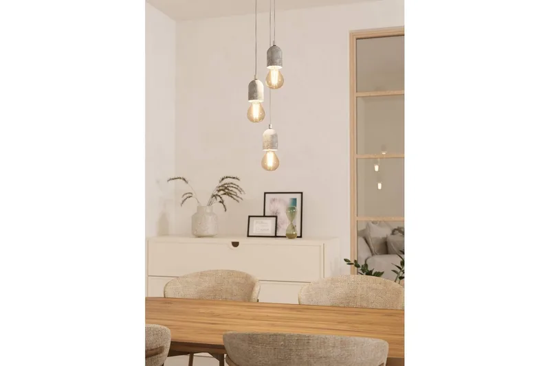 Takpendel Eglo Silvares med 3 Lampor - Grå - Products - Belysning - Lampor & belysning inomhus - Taklampa & takbelysning - Pendellampa & hänglampa
