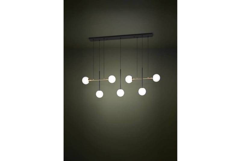Takpendel Eglo Paz Opalvit/Svart Mässing med 7 Lampor - Products - Belysning - Lampor & belysning inomhus - Taklampa & takbelysning - Pendellampa & hänglampa