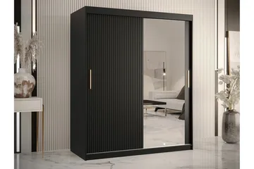 Dunvegan Garderob m. Spegel - Svart - Products - Förvaring - Garderober & garderobssystem