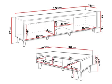 Amshyttan Möbelset För Vardagsrum - Brun/Svart - Products - Förvaring - Förvaringsmöbler - Möbelset för vardagsrum