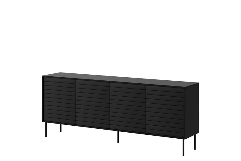 Belonger Byrå 200 cm, Svart