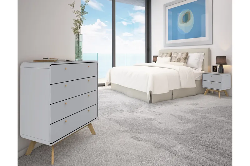 Olivet Byrå 80x39 cm - Grå - Products - Förvaring - Förvaringsmöbler - Byrå - Hallbyrå