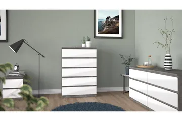 Salomns Byrå 50x154 cm - Vit|Grå - Products - Förvaring - Förvaringsmöbler - Byrå - Hallbyrå