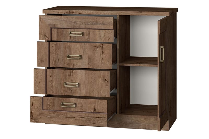 Tadeusz Byrå 100x44x90 cm - Brun - Products - Förvaring - Förvaringsmöbler - Byrå - Hallbyrå