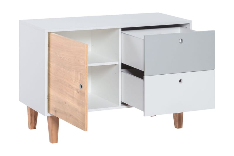 Concept Byrå Vit/Grå/Gul - VOX - Products - Förvaring - Förvaringsmöbler - Byrå