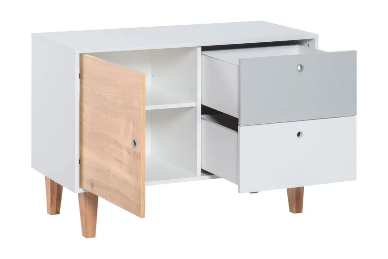 Concept Byrå Vit/Grå/Svart - VOX - Products - Förvaring - Förvaringsmöbler - Byrå