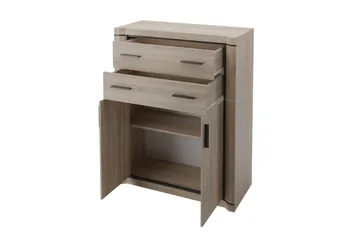Dallas Skänk 97x43,5x123 cm LED-belysning - Beige/Grå - Products - Förvaring - Förvaringsmöbler - Sideboard & skänk