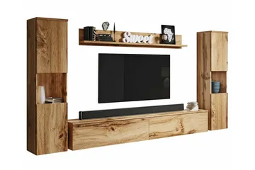 Galbally Möbelset För Vardagsrum Brown - Products - Förvaring - Förvaringsmöbler - Möbelset för vardagsrum