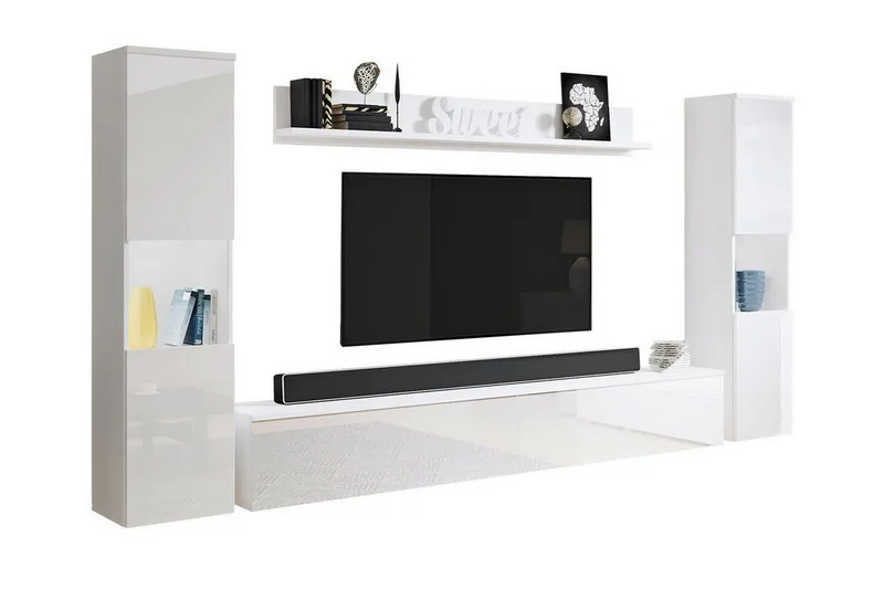 Galbally Möbelset För Vardagsrum White