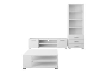 Lindesberg Möbelset För Vardagsrum - Vit - Products - Förvaring - Förvaringsmöbler - Möbelset för vardagsrum