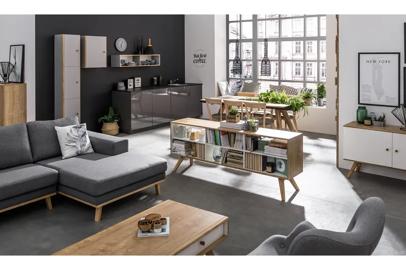 Nature Byrå Vit/Natur - VOX - Products - Förvaring - Förvaringsmöbler - Byrå