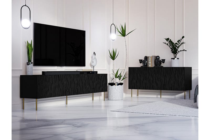 Strontian Möbelset För Vardagsrum Scandinavian Choice Black - Products - Förvaring - Förvaringsmöbler - Möbelset för vardagsrum