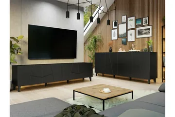 Strontian Möbelset För Vardagsrum Scandinavian Choice Black - Products - Förvaring - Förvaringsmöbler - Möbelset för vardagsrum