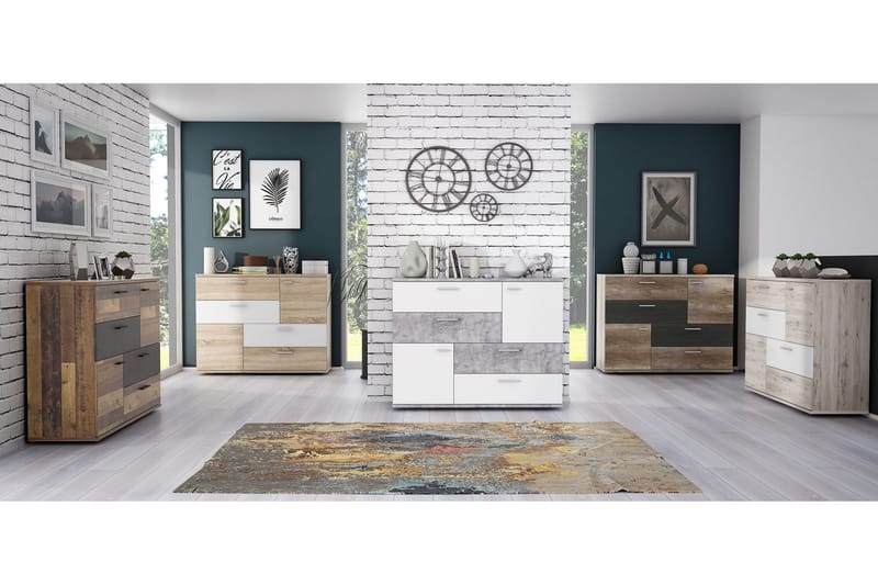 Waunifor Byrå 125 cm - Ljusgrå - Products - Förvaring - Förvaringsmöbler - Byrå