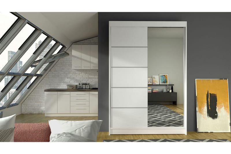 Garderob Lino LED-belysning - Vit - Products - Förvaring - Garderober & garderobssystem