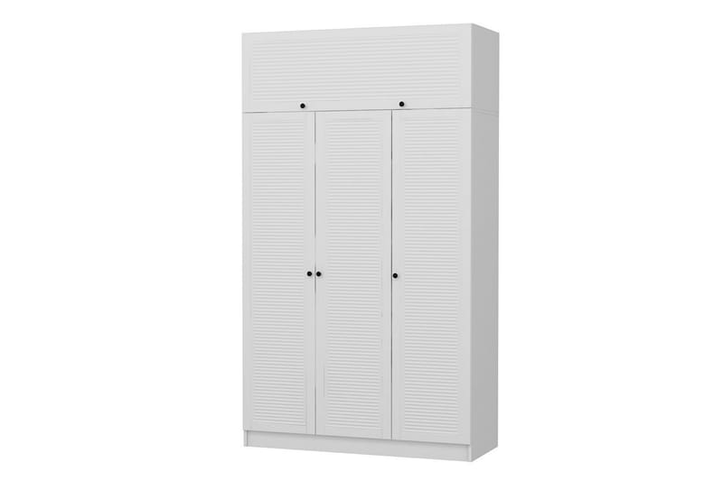 Fruitland Garderob 135x190 cm - Vit - Products - Förvaring - Garderober & garderobssystem - Garderobsskåp