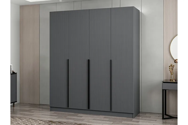 Fruitland Garderob 180 cm - Antracit - Products - F örvaring - Garderober & garderobssystem - Garderobsskåp