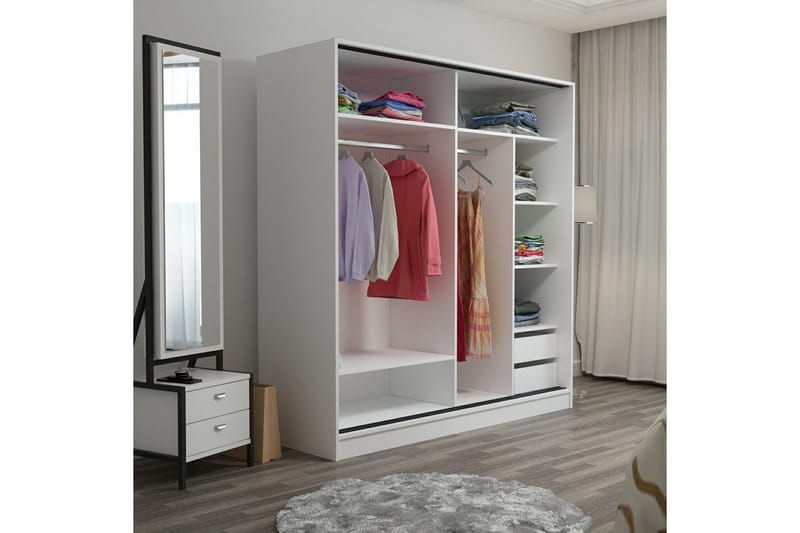 Fruitland Garderob 180 cm - Antracit - Products - Förvaring - Garderober & garderobssystem - Garderobsskåp