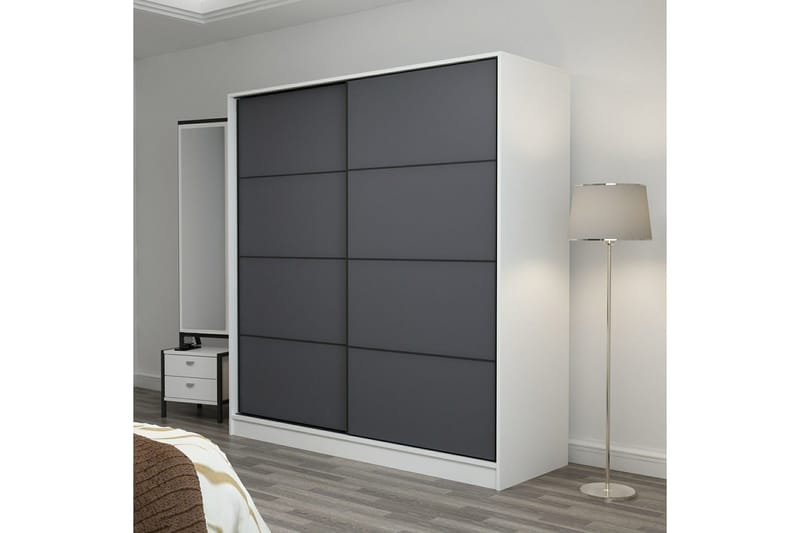 Fruitland Garderob 180 cm - Antracit - Products - Förvaring - Garderober & garderobssystem - Garderobsskåp