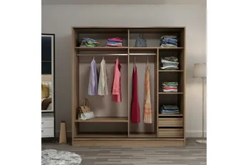 Fruitland Garderob 180 cm - Ek - Products - Förvaring - Garderober & garderobssystem - Garderobsskåp
