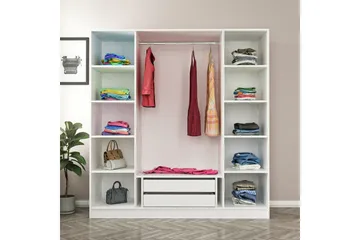 Fruitland Garderob 180 cm - Valnöt - Products - Förvaring - Garderober & garderobssystem - Garderobsskåp