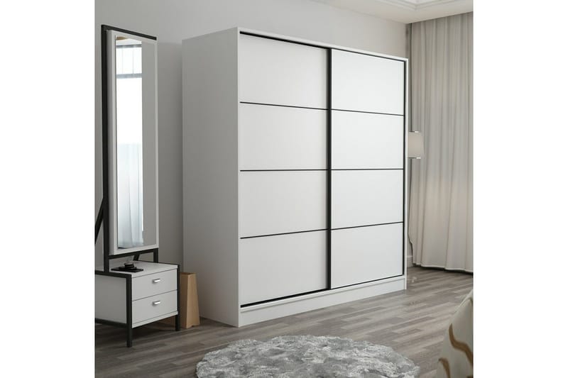 Fruitland Garderob 180 cm - Vit - Products - Förvaring - Garderober & garderobssystem - Garderobsskåp
