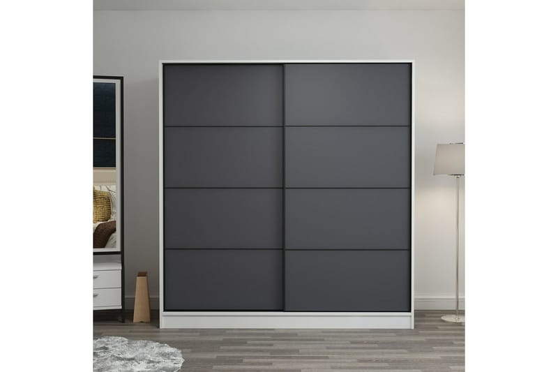 Fruitland Garderob 220 cm - Antracit - Products - Förvaring - Garderober & garderobssystem - Garderobsskåp