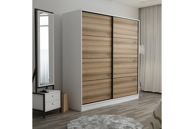 Fruitland Garderob 220 cm - Brun - Products - Förvaring - Garderober & garderobssystem - Garderobsskåp