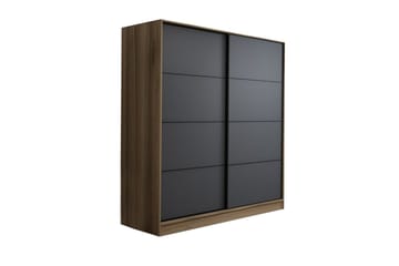Fruitland Garderob 220 cm - Grå/Ek - Products - Förvaring - Garderober & garderobssystem - Garderobsskåp
