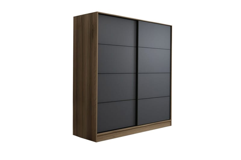 Fruitland Garderob 220 cm - Grå/Ek - Products - Förvaring - Garderober & garderobssystem - Garderobsskåp