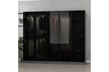 Fruitland Garderob 225 cm - Antracit - Products - Förvaring - Garderober & garderobssystem - Garderobsskåp