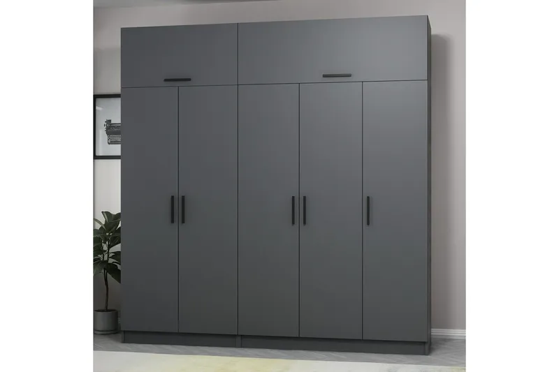Fruitland Garderob 225 cm - Antracit - Products - F örvaring - Garderober & garderobssystem - Garderobsskåp