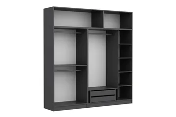 Fruitland Garderob 225 cm - Antracit - Products - Förvaring - Garderober & garderobssystem - Garderobsskåp