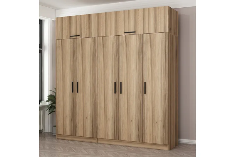 Fruitland Garderob 225 cm - Brun - Products - Förvaring - Garderober & garderobssystem - Garderobsskåp