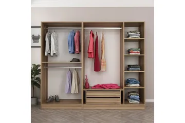 Fruitland Garderob 225 cm - Brun - Products - Förvaring - Garderober & garderobssystem - Garderobsskåp