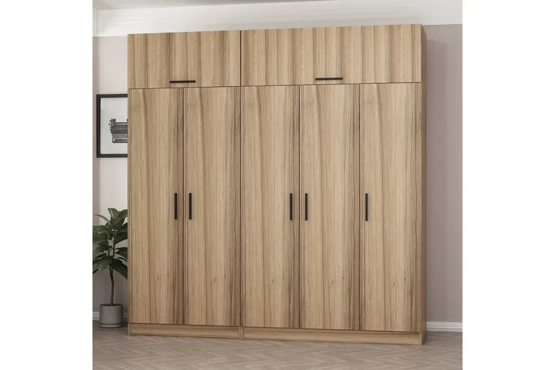 Fruitland Garderob 225 cm - Brun - Products - Förvaring - Garderober & garderobssystem - Garderobsskåp