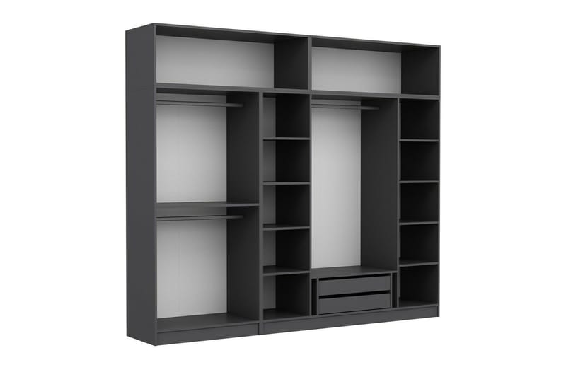 Fruitland Garderob 270 cm - Antracit - Products - Förvaring - Garderober & garderobssystem - Garderobsskåp