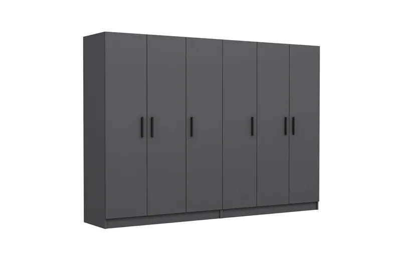 Fruitland Garderob 270 cm - Antracit - Products - Förvaring - Garderober & garderobssystem - Garderobsskåp