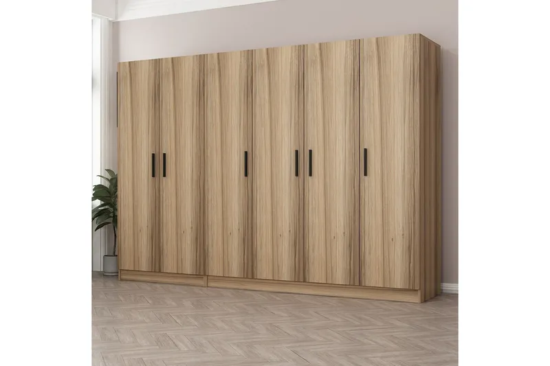 Fruitland Garderob 270 cm - Brun - Products - Förvaring - Garderober & garderobssystem - Garderobsskåp