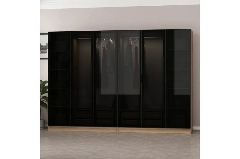 Fruitland Garderob 270 cm - Brun - Products - Förvaring - Garderober & garderobssystem - Garderobsskåp
