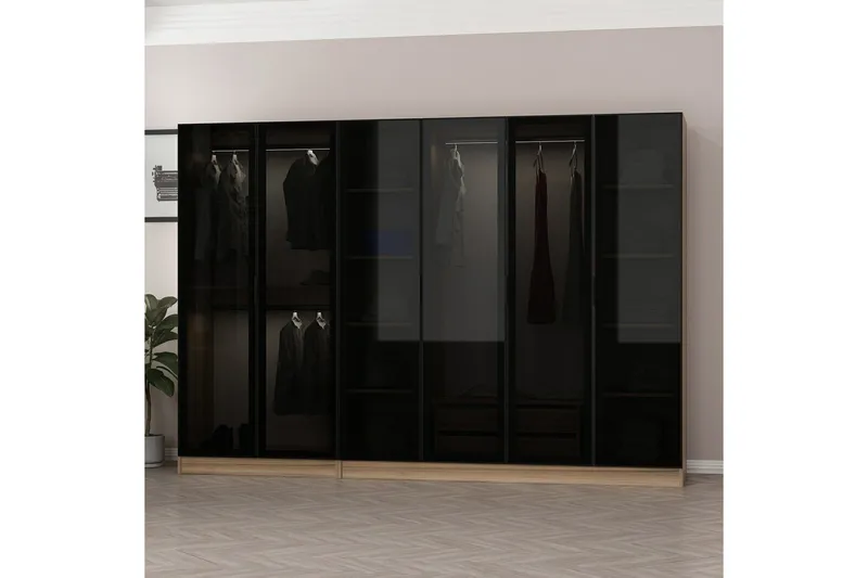 Fruitland Garderob 270 cm - Brun - Products - Förvaring - Garderober & garderobssystem - Garderobsskåp