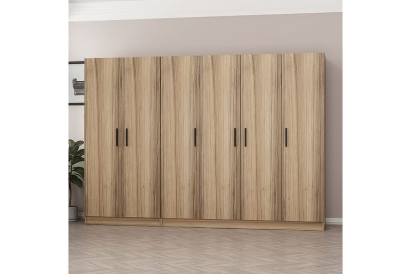 Fruitland Garderob 270 cm - Brun - Products - Förvaring - Garderober & garderobssystem - Garderobsskåp