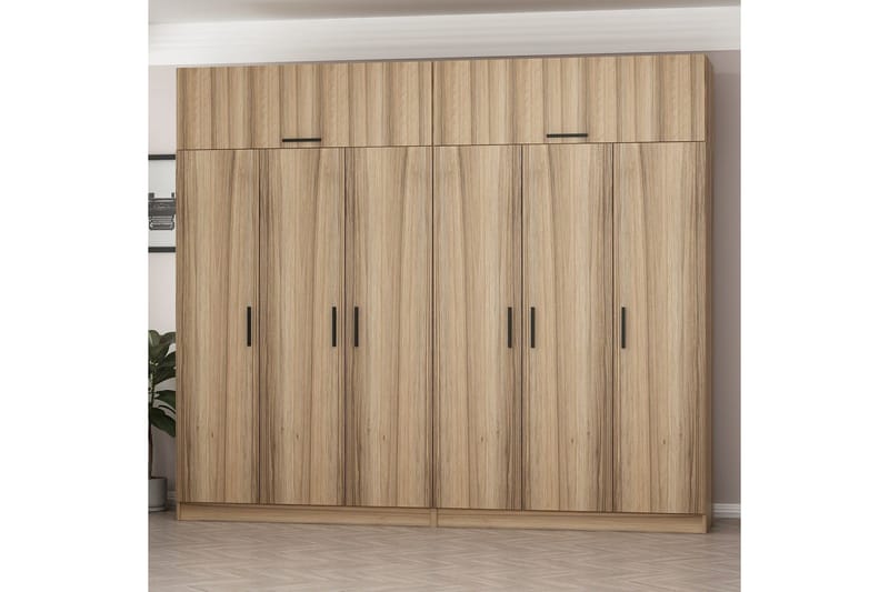 Fruitland Garderob 270 cm - Brun - Products - Förvaring - Garderober & garderobssystem - Garderobsskåp