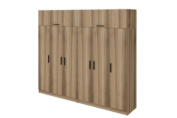Fruitland Garderob 270 cm - Brun - Products - Förvaring - Garderober & garderobssystem - Garderobsskåp